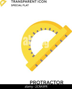 Symbol für den Winkelmesser. Flache Illustration. Vektor EPS 10. Stock Vektor