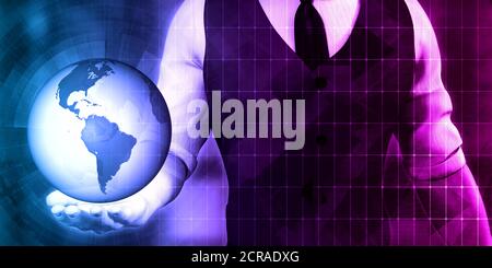 Datenschutz und einem Sicherheits-Center-Netzwerk Stockfoto