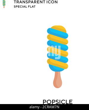 Popsicle-Vektor-Symbol. Flache Illustration. Vektor EPS 10. Stock Vektor