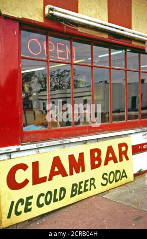 Snackbar im Sommer Gemeinschaft der breiten Kanal auf Jamaica Bay. 05 1973 Stockfoto