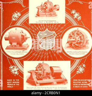 . Die Straßenbahn Zeitschrift . STREET RAILWAY JOURNAL. 83 BULLOCK f &gt;y) * i* II£l&gt;^*,. HERGESTELLT IN DEN MODERNDWORKS IN DER WELT Typ£H350 K.W drei Lager Bulllock Belted Generator in Bulletin 32-A. beschrieben SENDEN FÜR DESCRIPTIVEBULLETINS GIVINGDETAILS DER KONSTRUKTION& TABELLEN DER GRÖSSEN •BULLOEK-ELECTRIE-MFG-.EO IF- CINCINNATI-O-USA- STREET RAILWAY JOURNAL. MARKE : &lt;EF)lootie Accumulator REGISTRIERT SEPTEMBER IT, 18&4- Co Straße Eisenbahn ]VIanagcr6 Wenn Sie eine Erhöhung der Kapazität Ihrer Station oder eine Erweiterung Ihrer Linien in Betracht ziehen. UNTERSUCHEN SIE DEN Chlorid-Hkkumulator und Stockfoto