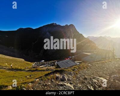 Auf dem Karwendel Stockfoto