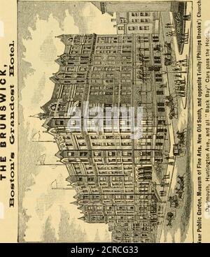 . Die New York Central und Hudson River Eisenbahn und die Rom, Watertown und Ogdenburg Eisenbahn .. . AA^ASHINGTON, D. C. Dieses alteingesessene und auserwählte Rendezvous und Lieblingswohnort der berühmtesten Männer und Frauen Amerikas wurde unter der heutigen Leitung gründlich renoviert und kostet über 100,000 Dollar. Und wird nun als Modellhotel in Bezug auf luxuriöse Appartements, Küche, Service und System für Heizung und Lüftung ausgesprochen. Das Willard ist nur einen Steinwurf von der Exekutive Mansion, Schatzkammer, Krieg, Marine und State Departments, die De-Wohnung von Justic entfernt Stockfoto