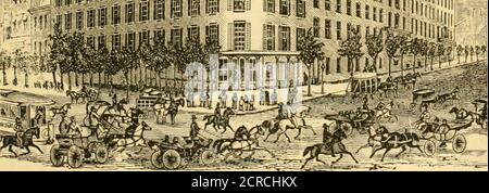 . Die New York Central und Hudson River Eisenbahn und die Rom, Watertown und Ogdenburg Eisenbahn .. .   1 ,i;iir)5l111 l ^ . .=-. J. .A lia ns 1 itii im ».^S i ! fhi n c &lt;:-ff. AA^ASHINGTON, D. C. Dieses alteingesessene und auserwählte Rendezvous und Lieblingswohnort der berühmtesten Männer und Frauen Amerikas wurde unter der heutigen Leitung gründlich renoviert und kostet über 100,000 Dollar. Und wird nun als Modellhotel in Bezug auf luxuriöse Appartements, Küche, Service und System für Heizung und Lüftung ausgesprochen. Die Willard befindet sich nur einen Steinwurf vom Execu-tiv entfernt Stockfoto