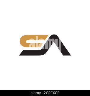 Anfangsbuchstabe sa Logo oder als Logo Vektor Design Vorlage Stock Vektor