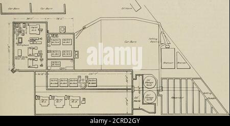 . Die Straßenbahn Überprüfung . Anderson, Chief 17.42 6.60 12.or •TO.41 7.50 1.63 4-47 20. Mai 1903.] STRASSENBAHNÜBERPRÜFUNG. 249 Elektriker des Pacific Electric Ry. Die Fahrzeuge sollen mit Westinghouse-Motorluftbremsen ausgestattet werden; alle Fahrzeuge dieser Firma sind jetzt mit Luftbremsen ausgestattet oder müssen mit Luftbremsen ausgestattet werden. Das Unternehmen hat vor kurzem tyo Ohmer Fare Register auf den Linien östlich von Los Angeles verwendet installiert. Zusätzlich zu diesen Passenger-Autos betreibt das Unternehmen einen 42-Fuß-Kombi-Gepäckwagen und einen Postwagen, und 5 Autos wurden für den Einsatz untereinander ausgestattet und sind elektrisch Stockfoto