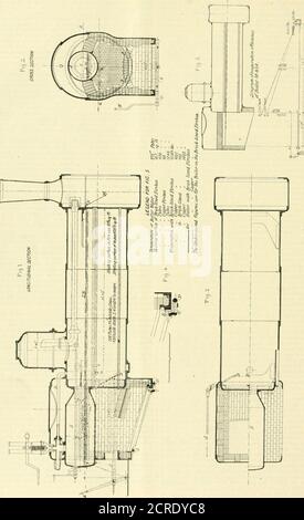 . Amerikanischer Ingenieur und Eisenbahnjournal . das Wasser verdunstet. Da die Nahbeobachtung zeigte, dass vergleichsweise hohes Wasser war arity, ist es offensichtlich, dass vergleichsweise wenig wurde mitgenommen, und dass die Ergebnisse waren sehr nah an dem Wasser . tatsächlich verdunstet. Es war auch von großem Interesse, die genauesten Daten bezüglich der Temperatur der Produkte der Kompostierung zu erhalten, als sie in die Rauchbox kamen. Es wurde festgestellt, dass ein schnell-Silber-Thermometer mit seiner Glühbirne in der Mitte der Rauchbox die besten Ergebnisse lieferte, indem man viele verschiedene Messmethoden durchführte. Th Stockfoto