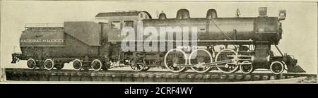 . Amerikanischer Ingenieur und Eisenbahn Zeitschrift . ALLFREE-HTJBBELL LOKOMOTIVE.. EINFACHE SCHIEBEVENTIL LOKOMOTIVE. Stockfoto