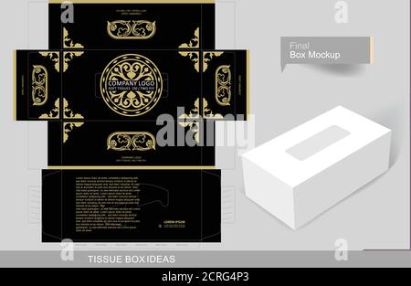 Florale goldene Element auf Gewebe, Schablone für geschäftliche Zwecke eingerichtet. Ihr Text und Logos und bereit zum Drucken zu gehen statt Stock Vektor