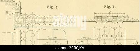 . Amerikanischer Ingenieur und Eisenbahn Zeitschrift . -«8-? 62 DER AMERIKANISCHE INGENIEUR [FEBRUAR, 1893.. Abb. 9. (o-j-- Stockfoto