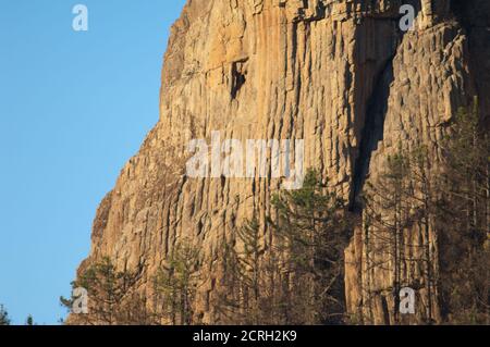 Morro de Pajonales im Integralen Naturreservat von Inagua. Tejeda. Gran Canaria. Kanarische Inseln. Spanien. Stockfoto