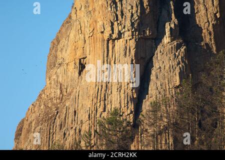 Morro de Pajonales im Integralen Naturreservat von Inagua. Tejeda. Gran Canaria. Kanarische Inseln. Spanien. Stockfoto