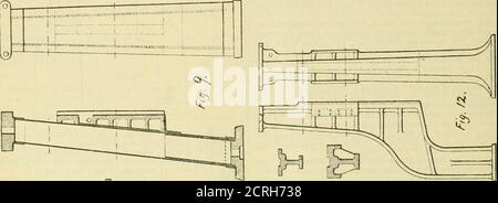 . Die Eisenbahn- und Ingenieurzeitschrift . L, 4 r X i- J r -i r 1 Vol. LXII, Nr. 7.] ENGINEERING JOURNAL. 303 Abb. 13. Creusot arbeitet; Hämmer von 4 bis 20 Tonnen.Abb. 14. Tliwaites Brothers; Hämmer von 5 bis 15 Tonnen. Leichte Hämmer von 5 bis schwere Hämmer von 5 bis Abb. 15. Thwaites Brothers10 Tonnen. Abb. 16. Thwaites Brothers20 Tonnen. Abb. 17. LHorme ; ein späteres Muster für Hämmer von 5 bis 20 Tonnen. Abb. 18. Thwaites Brothers ; Muster für den 35-Tonhammer für Sir William Armstrong in Elswick. Abb. 19. Muster für den 80-Tonnen-Hammer im Stahlwerk der Marine und den 100-Tonnen-Hammer von Stockfoto