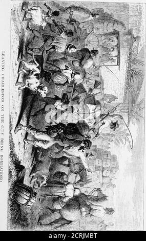 . Der Süden : eine Tour durch seine Schlachtfelder und zerstörten Städte, eine Reise durch die verwüsteten Staaten, und Gespräche mit den Menschen: Eine Beschreibung des gegenwärtigen Zustandes des Landes - seine Landwirtschaft - Eisenbahnen - Geschäft und Finanzen.. . ely weniger bemerkbar. Es gibt zusätzliche Ruinen, die im Unterteil der Stadt verstreut sind, ein Vermächtnis des Bundes Bombardements. Die Scotch Church, eine große Struktur, mit zwei Türmen und einer Ruder von vorderen Säulen, wurde untenantable durch hässliche breachesin seinem Dach und den Wänden, die noch nicht repariert worden. Das alte Custom-House und Post-Office Gebäude stehen Stockfoto