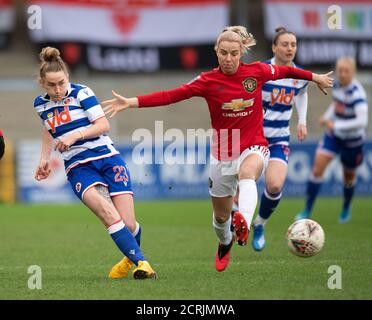 Reading's Rachel Rowe und Manchester United Jackie Groenen BILDNACHWEIS : © MARK PAIN / ALAMY STOCK FOTO Stockfoto