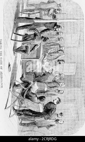 . Der Süden : eine Tour durch seine Schlachtfelder und zerstörten Städte, eine Reise durch die verwüsteten Staaten, und Gespräche mit den Menschen: Eine Beschreibung des gegenwärtigen Zustandes des Landes - seine Landwirtschaft - Eisenbahnen - Geschäft und Finanzen.. . unwohl bewusst, wie er sie aussprechte, einen Charme gesprochen zu haben, der ihn in eine Atmosphäre der Romantik einhüllt. Seitdem ist er unnahbar auf diesem verdurous Boden, der Neid und Verzweiflung aller, die so unglücklich sind, dass sie anderswo geboren wurden. So umgibt sich arich Wort mit reichen Assoziationen. Aber supposea anderen Namen: Statt Virginia, Stubland Stockfoto