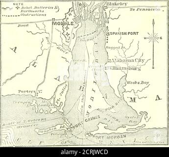 . Der Süden : eine Tour durch seine Schlachtfelder und zerstörten Städte, eine Reise durch die verwüsteten Staaten, und Gespräche mit den Menschen: Eine Beschreibung des gegenwärtigen Zustandes des Landes - seine Landwirtschaft - Eisenbahnen - Geschäft und Finanzen.. . fficer im Kommando unserer Partei wurde getötet, und die 416 DIE SCHLACHT DER BEWEGLICHEN BUCHT. Das Kommando devolved nach mir. Ich bekam drei Wunden, eine durch diesen Arm, eine über meinen Bauch und eine durch den Fleshypart meines Oberschenkels. Aber ich legte für jede Wunde einen Mann aus. Ich kam zum Kahin und hatte mein Schwert an der Kehle der Hauptleute und hätte ihn durchfahren, wenn er nicht gewesen wäre Stockfoto