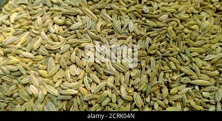 Indische Vielfalt an traditionellen Mund Freshener Fenchel Fruchtgeschmack Zutaten. Stockfoto