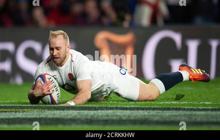 Englands Dan Robson . England gegen Frankreich. Sechs Nationen. BILDNACHWEIS : © MARK PAIN / ALAMY STOCK FOTO Stockfoto