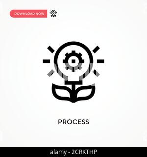 Einfaches Vektor-Symbol verarbeiten. Moderne, einfache flache Vektor-Illustration für Website oder mobile App Stock Vektor
