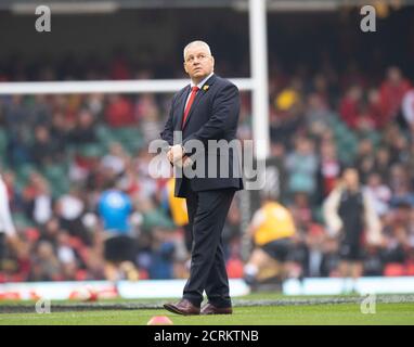 Wales Head Coach Warren Gatland. Wales – England. Sechs Nationen. BILDNACHWEIS : © MARK PAIN / ALAMY STOCK FOTO Stockfoto