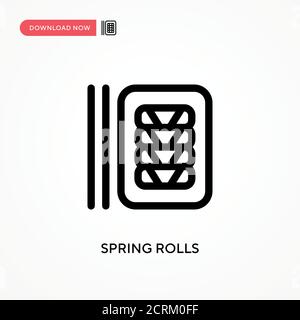Federrollen einfaches Vektor-Symbol. Moderne, einfache flache Vektor-Illustration für Website oder mobile App Stock Vektor