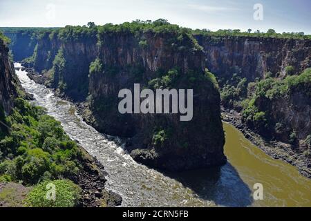 Victoria Falls in Zimbabwe Stockfoto