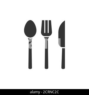 Wiederverwendbares Bambus Besteck Glyphe schwarz Symbol. Recycling-Elemente: Gabel, Messer, Löffel. Zero Waste Lifestyle. Umweltfreundlich. Bio, Küche Naturmaterial Stock Vektor