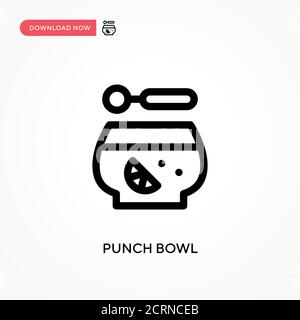 Einfaches Vektorsymbol für die Stanzschale. Moderne, einfache flache Vektor-Illustration für Website oder mobile App Stock Vektor
