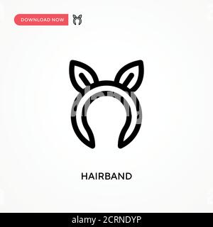 Haarband einfaches Vektor-Symbol. Moderne, einfache flache Vektor-Illustration für Website oder mobile App Stock Vektor