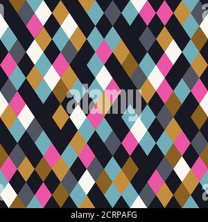 Nahtloser Rhombus-Hintergrund. Geometrischer Hintergrund. Stock Vektor