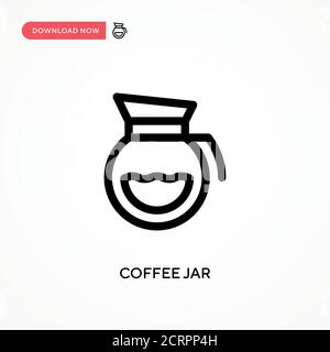 Einfaches Vektorsymbol für Kaffeebecher. Moderne, einfache flache Vektor-Illustration für Website oder mobile App Stock Vektor