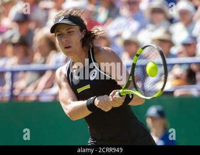 Johanna Konta in Aktion aginst Aleksandra Kunic. Nature Valley International - Eastbourne BILDNACHWEIS : © MARK PAIN / ALAMY Stockfoto