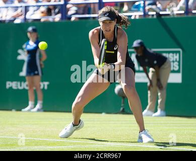 Johanna Konta in Aktion aginst Aleksandra Kunic. Nature Valley International - Eastbourne BILDNACHWEIS : © MARK PAIN / ALAMY Stockfoto