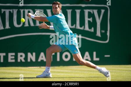 Cameron Norrie im Kampf gegen Daniel Brands. Nature Valley International - Eastbourne. BILDNACHWEIS : © MARK PAIN / ALAMY Stockfoto