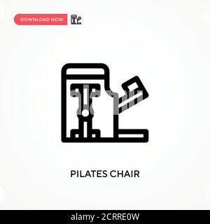 Pilates Stuhl einfaches Vektor-Symbol. Moderne, einfache flache Vektor-Illustration für Website oder mobile App Stock Vektor