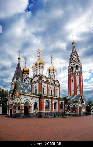 Orthodoxe Kirche von "Alle Heiligen zu ehren, die im ersten Weltkrieg verlorenen" in Gusev, Kaliningrader Gebiet, Russland Stockfoto