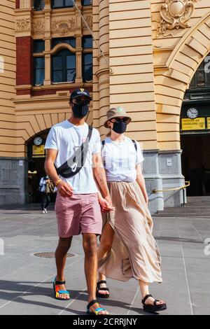 Ruhige Straßen In Melbourne Während Der Coronavirus-Pandemie Stockfoto