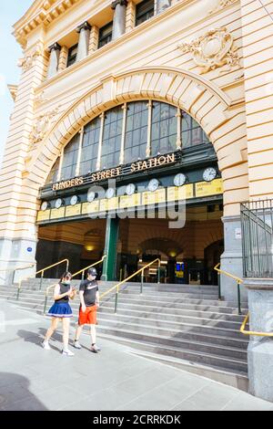 Ruhige Straßen In Melbourne Während Der Coronavirus-Pandemie Stockfoto