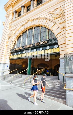 Ruhige Straßen In Melbourne Während Der Coronavirus-Pandemie Stockfoto