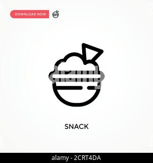 Einfaches Vektor-Symbol für Snacks. Moderne, einfache flache Vektor-Illustration für Website oder mobile App Stock Vektor