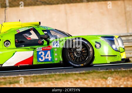 Le Mans, Frankreich. September 2020. 34 Binder Ren. (aut), Smiechowski Jakub (pol), Isaakyan Matevos (rus), Inter Europol Competition, Ligier JS P217-Gibson, Aktion während der 2020 24 Stunden von Le Mans, 7. Lauf der FIA-Langstrecken-Weltmeisterschaft 2019-20 auf dem Circuit des 24 Heures du Mans, vom 16. Bis 20. September 2020 in Le Mans, Frankreich - Photo Xavi Bonilla / DPPI Credit: LM/DPPI/Xavi Bonilla/Alamy Live News Stockfoto