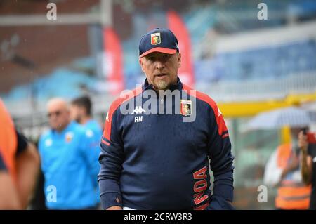 Genua, Italien. September 2020. Genova, Italien, 20 Sep 2020, Rolando Maran (Genua) während Genua gegen Crotone - italienische Serie A Fußballspiel - Kredit: LM/Danilo Vigo Kredit: Danilo Vigo/LPS/ZUMA Wire/Alamy Live News Stockfoto