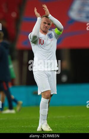 Englands Wayne Rooney bei seinem letzten internationalen Auftritt. England / USA. BILDNACHWEIS : © MARK PAIN / ALAMY STOCK FOTO Stockfoto