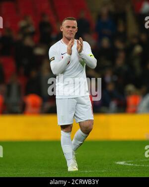 Englands Wayne Rooney bei seinem letzten internationalen Auftritt. England / USA. BILDNACHWEIS : © MARK PAIN / ALAMY STOCK FOTO Stockfoto