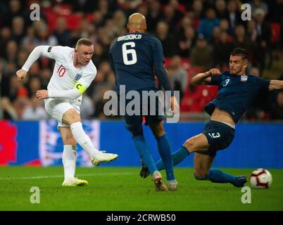 Englands Wayne Rooney bei seinem letzten internationalen Auftritt. England / USA. BILDNACHWEIS : © MARK PAIN / ALAMY STOCK FOTO Stockfoto