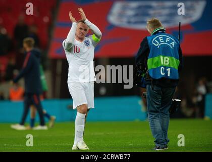 Englands Wayne Rooney bei seinem letzten internationalen Auftritt. England / USA. BILDNACHWEIS : © MARK PAIN / ALAMY STOCK FOTO Stockfoto