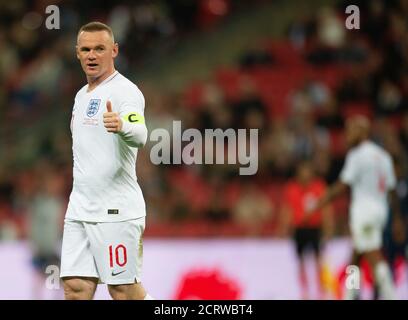 Englands Wayne Rooney bei seinem letzten internationalen Auftritt. England / USA. BILDNACHWEIS : © MARK PAIN / ALAMY STOCK FOTO Stockfoto