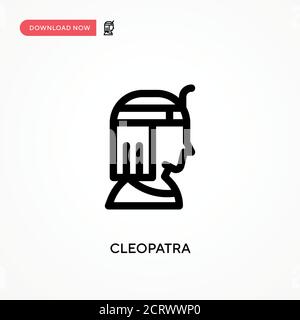 Kleopatra einfaches Vektor-Symbol. Moderne, einfache flache Vektor-Illustration für Website oder mobile App Stock Vektor