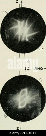 . Die Bell System technische Zeitschrift . -Stal Schnitt mit mindestens einer geätzten Oberfläche. Bei Verwendung mit Abschnitten wie oben beschrieben kann die untere flache Oberfläche sehr klein sein, justlarge genug, um das Stiftloch zu bedecken. Dadurch wird jedoch die Inspektions-ÄTZTECHNIK 35 auf einen Bereich direkt über der Bodenfläche beschränkt. Diese Einschränkung kann elim-inated sein, und keine flache Bodenfläche muss überhaupt verwendet werden, wenn die Bodenfläche RHQ +X UP. RHQ -X UP LHQ-XUP B Stockfoto